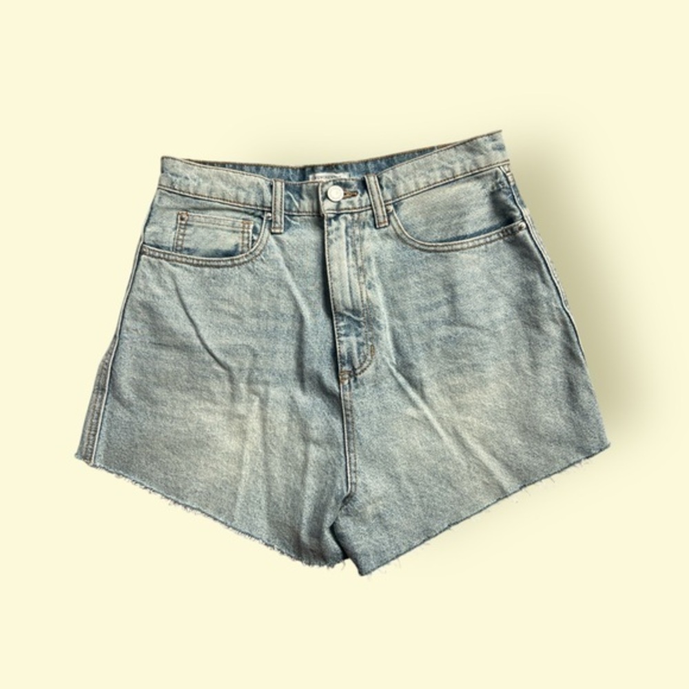 Weworewhat High-Waisted Denim Shorts